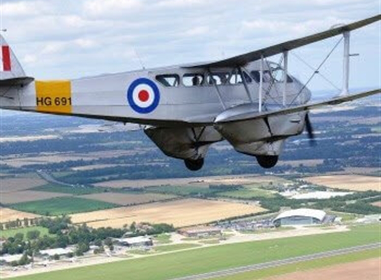 Rapide over Duxford